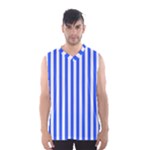 Blue Stripes, Sticker, Stickers Men s Basketball Tank Top