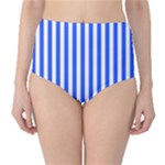 Blue Stripes, Sticker, Stickers Classic High-Waist Bikini Bottoms