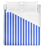 Blue Stripes, Sticker, Stickers Duvet Cover (Queen Size)