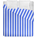 Blue Stripes, Sticker, Stickers Duvet Cover Double Side (California King Size)