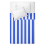 Blue Stripes, Sticker, Stickers Duvet Cover Double Side (Single Size)