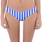 Blue Stripes, Sticker, Stickers Reversible Hipster Bikini Bottoms