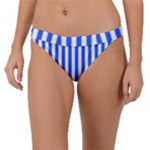 Blue Stripes, Sticker, Stickers Band Bikini Bottoms