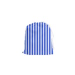 Blue Stripes, Sticker, Stickers Drawstring Pouch (XS)