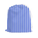 Blue Stripes, Sticker, Stickers Drawstring Pouch (2XL)