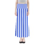 Blue Stripes, Sticker, Stickers Full Length Maxi Skirt