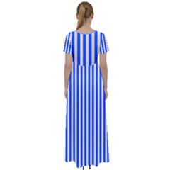 High Waist Short Sleeve Maxi Dress 