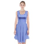 Blue Stripes, Sticker, Stickers Racerback Midi Dress