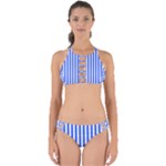 Blue Stripes, Sticker, Stickers Perfectly Cut Out Bikini Set