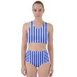 Blue Stripes, Sticker, Stickers Racer Back Bikini Set