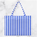 Blue Stripes, Sticker, Stickers Medium Tote Bag