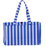 Blue Stripes, Sticker, Stickers Canvas Work Bag