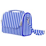 Blue Stripes, Sticker, Stickers Satchel Shoulder Bag