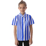 Blue Stripes, Sticker, Stickers Kids  Short Sleeve Shirt