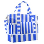 Blue Stripes, Sticker, Stickers Sports Shoulder Bag with Shoes Compartment