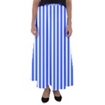 Blue Stripes, Sticker, Stickers Flared Maxi Skirt