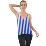 Blue Stripes, Sticker, Stickers Chiffon Cami