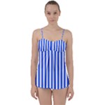 Blue Stripes, Sticker, Stickers Babydoll Tankini Set