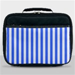 Blue Stripes, Sticker, Stickers Lunch Bag