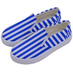 Blue Stripes, Sticker, Stickers Kids  Canvas Slip Ons