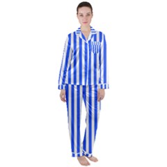 Women s Long Sleeve Satin Pajamas Set 