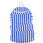 Blue Stripes, Sticker, Stickers Foldable Lightweight Backpack