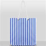 Blue Stripes, Sticker, Stickers Full Print Rope Handle Tote (Large)