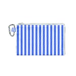 Blue Stripes, Sticker, Stickers Canvas Cosmetic Bag (Small)