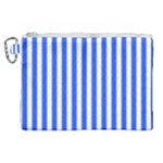 Blue Stripes, Sticker, Stickers Canvas Cosmetic Bag (XL)