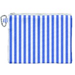 Blue Stripes, Sticker, Stickers Canvas Cosmetic Bag (XXL)