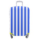 Blue Stripes, Sticker, Stickers Luggage Cover (Medium)