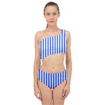 Blue Stripes, Sticker, Stickers Spliced Up Two Piece Swimsuit