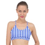 Blue Stripes, Sticker, Stickers Basic Training Sports Bra