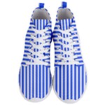 Blue Stripes, Sticker, Stickers Men s Lightweight High Top Sneakers