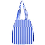 Blue Stripes, Sticker, Stickers Center Zip Backpack