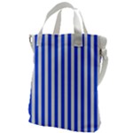 Blue Stripes, Sticker, Stickers Canvas Messenger Bag