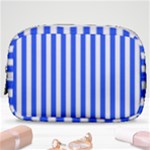 Blue Stripes, Sticker, Stickers Make Up Pouch (Small)