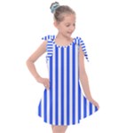 Blue Stripes, Sticker, Stickers Kids  Tie Up Tunic Dress