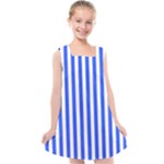 Blue Stripes, Sticker, Stickers Kids  Cross Back Dress