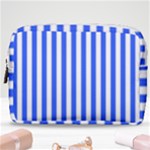 Blue Stripes, Sticker, Stickers Make Up Pouch (Medium)