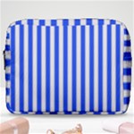 Blue Stripes, Sticker, Stickers Make Up Pouch (Large)