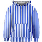 Blue Stripes, Sticker, Stickers Kids  Zipper Hoodie Without Drawstring