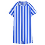 Blue Stripes, Sticker, Stickers Kids  Boyleg Half Suit Swimwear