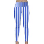 Blue Stripes, Sticker, Stickers Lightweight Velour Classic Yoga Leggings