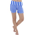 Blue Stripes, Sticker, Stickers Lightweight Velour Yoga Shorts