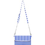 Blue Stripes, Sticker, Stickers Mini Crossbody Handbag