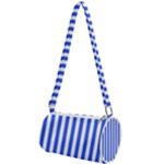 Blue Stripes, Sticker, Stickers Mini Cylinder Bag