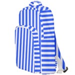 Blue Stripes, Sticker, Stickers Double Compartment Backpack