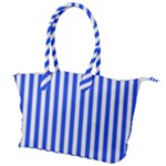 Blue Stripes, Sticker, Stickers Canvas Shoulder Bag