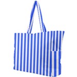 Blue Stripes, Sticker, Stickers Simple Shoulder Bag